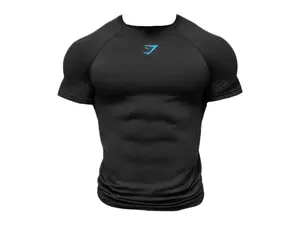 Gymshark Onyx Midnight 5.0 Seamless T-shirt Black/Black (men) by StockX