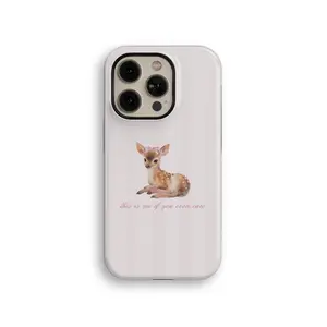 Baby Deer Tough iPhone Case - Shockproof and Wireless Charging Compatible with 11-17