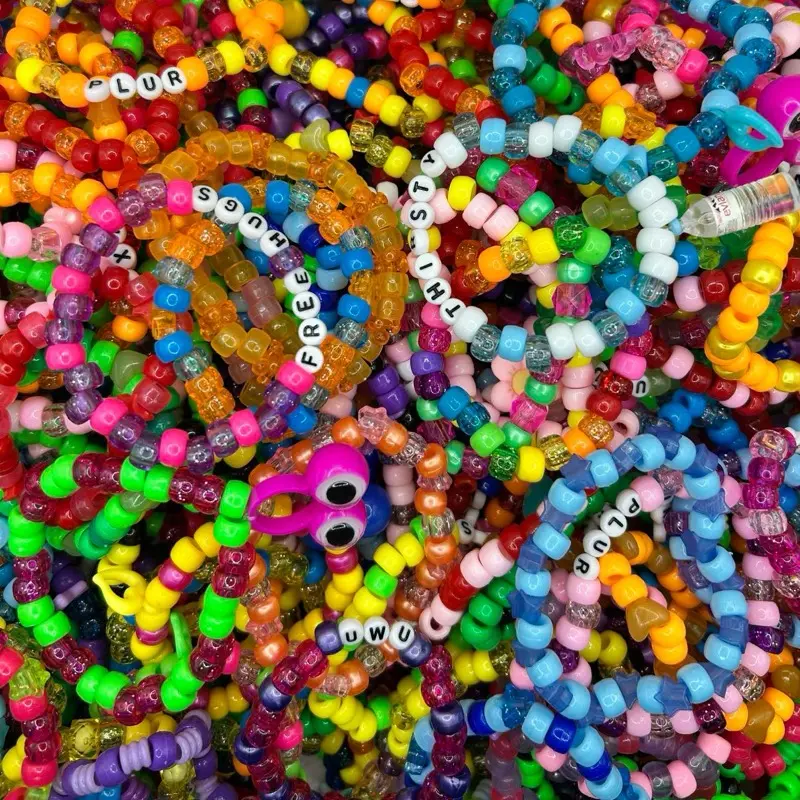 10 random Kandi bracelet singles 10 random Kandi bracelet singles