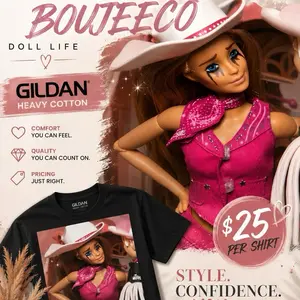 Doll Tee - Black Shirt Womenswear Top Tshirt Shortsleeve Crewneck Streetwear