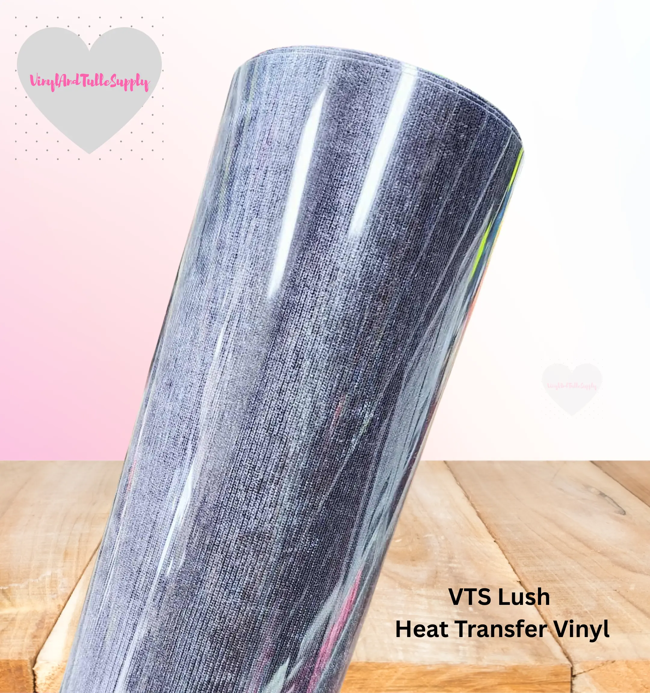 VTS Rich Suede Heat Transfer Vinyl - Lilac Steel, Velvet Feel, Craft-Friendly, Luxurious Finish, Precise Cutting, Ideal for Shirts, Caps