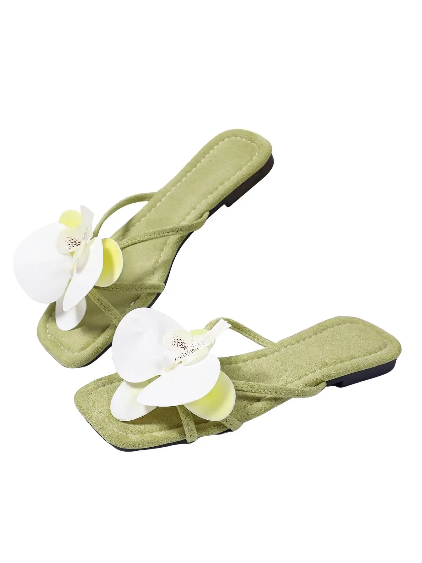 2026 Upgrade Summer Sandals Flower for Women, Garden Sandals, Elegant Wedding and Graduation Shoes, Fashion High Heels for Parties, Business Casual, Beach Essentials, Flat Bohemian Sandals