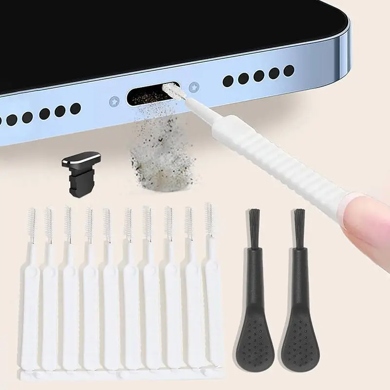 Portable Mobile Phone Cleaning Kit, 1 Set Cellphone Dustproof Dust Removal Kit, Cleaning Brush Set Compatible with Computer Keyboard, Camera, Smartpho