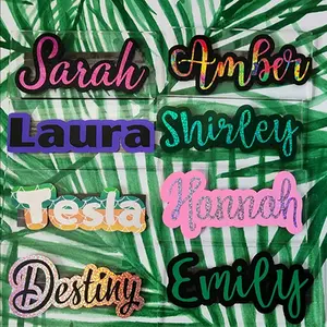 Acrylic Name Magnets Decor Kitchen Vinyl decorative magnet
