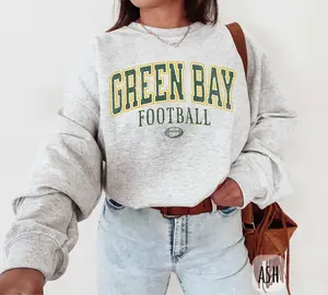 [SALE UP TO 50% + FREE SHIP] Vintage Green Bay Football Crewneck Sweatshirt, Green Bay Fan Crewneck, Sunday Football T-Shirt, Green Bay Football Jersey