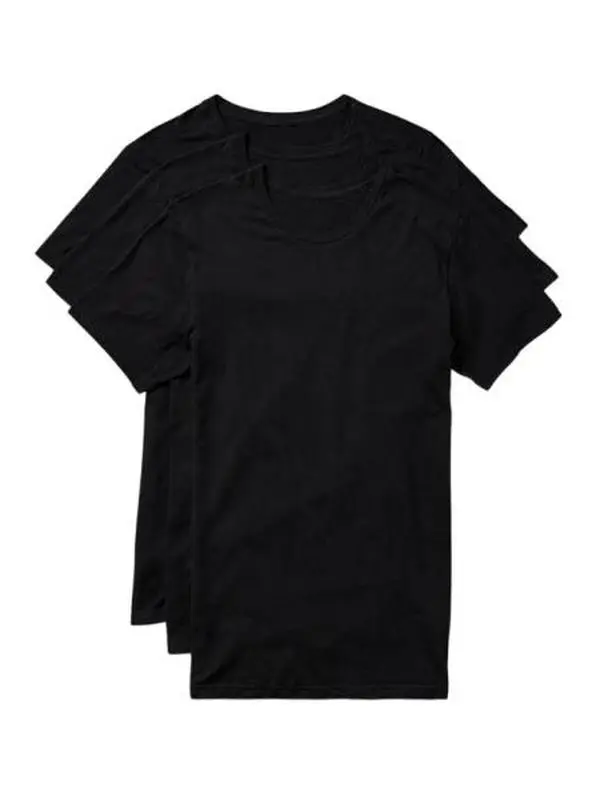 Men's 3-Pack Slim Fit Short Sleeve Crewneck Tops, White & Black Menswear Casual Round Neck T-Shirts with Vintage Love Graphic Print, Plain Tshirt, Casual Crewneck Tshirt, Casual Style Tee