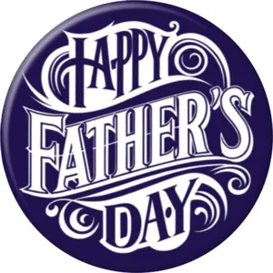 Angel Buttons 2.25 inch pin-back button Father's Day