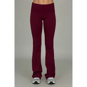 Merlot Essential Foldover Flare Pant