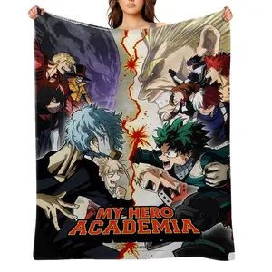 My-Hero-Academia--Flannel Throw Blanket for Girls Boys- Ultra Soft, Anti-Shrink & Wrinkle-Resistant ,Quick-Dry, Machine Washable Cozy Throw ,Perfect Gift for Kids Adults  Effortless Care