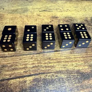 Obsidian Six-Side Dice (Pair of 2)