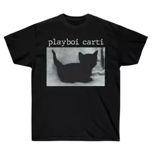 Rare Playboi Carti Cat Vintage T-Shirt,Rap Vintage Graphic Tee,90's hip hop,Unisex Cotton T-Shirt,Short Sleeve,Casual Streetwear,Menswear,Womenswear,Gift For Him And Her