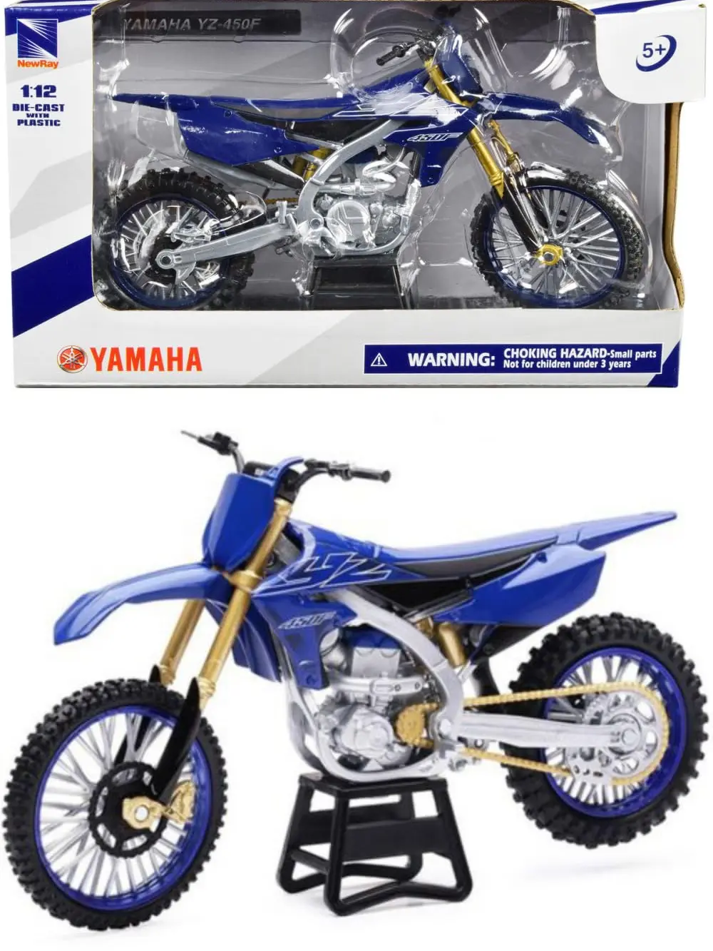1:12 Yamaha YZ450F – Blue -Motorcycles by New-Ray 1:12 Yamaha YZ450F – Blue -Motorcycles by New-Ray