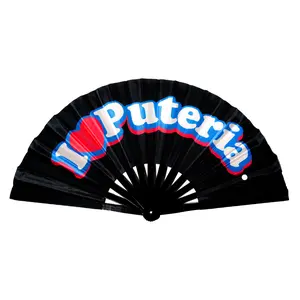 I Love Puteria Original UV-Reactive Rave Fan