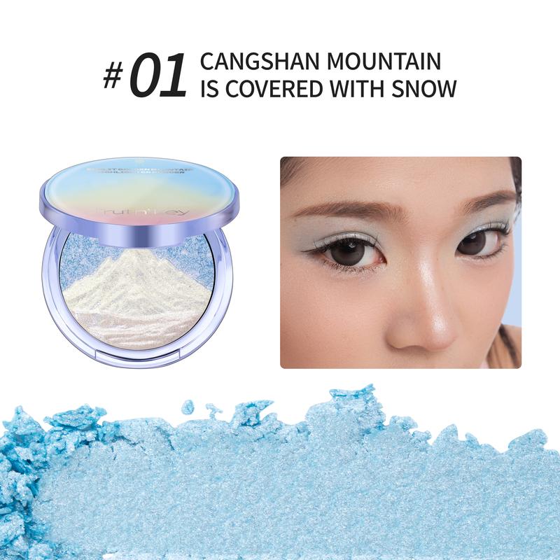 Truth'Key Autumn Reflections: Sunlit Golden Mountains, Three-Tone Highlighting Powder, Hydrating Glow, Brightening Finishes, Fine Shimmer, Explosive Flash, Brightening Effect