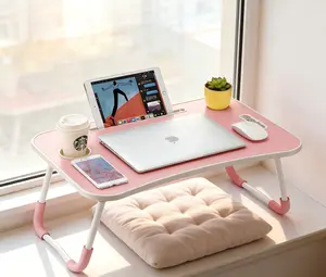 Home Office Furniture & Desk Accessories - Multifunctional Lap Desk Tray with Storage Drawer | Ergonomic Bed Table for Working, Reading & Eating