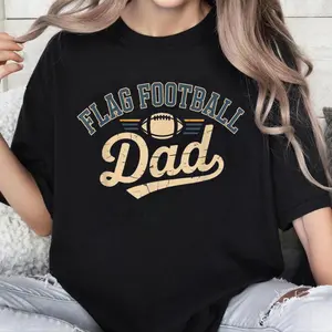 100% Cotton Flag Football Dad T-Shirt