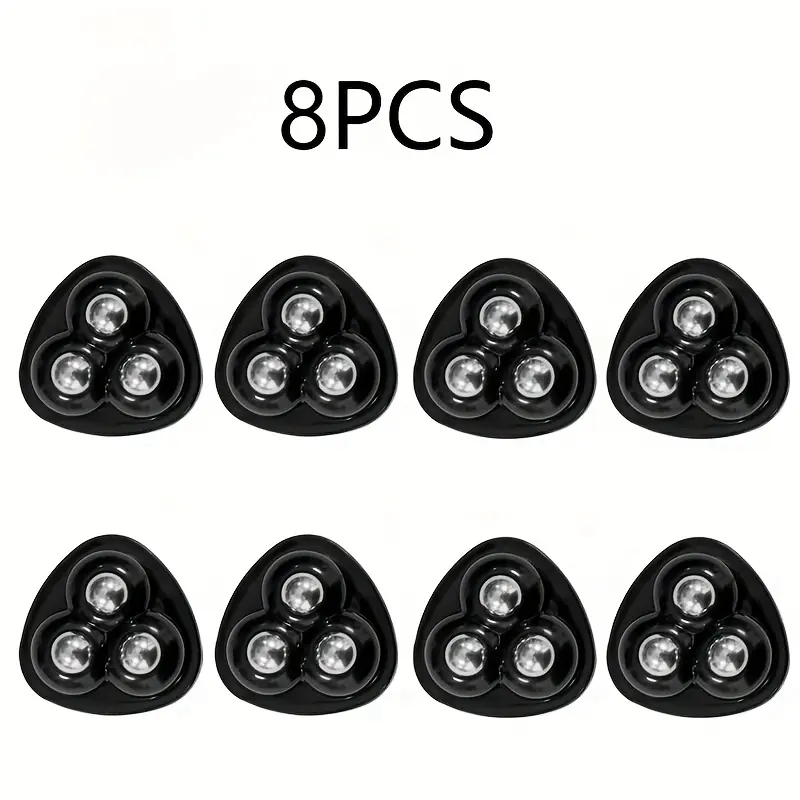 8pcs Black