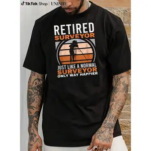 Comfortable Cotton Retired Surveyor Shirt – Ideal Grandpa Land Surveyor Tee