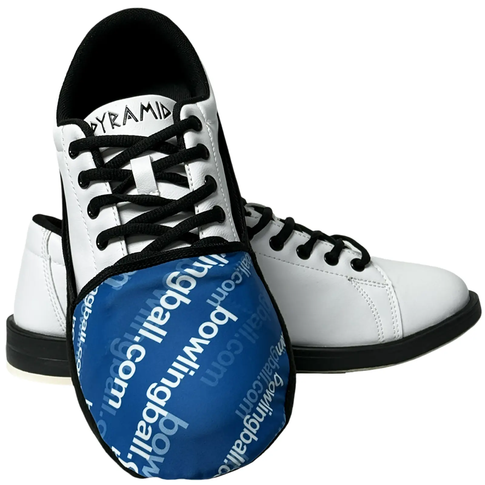 BOWLINGBALL Dye Sublimated Logo Shoe Slider, Decorative Bowling Shoe Accessory for Enhanced Sliding, 1 Size Fits Most, Decorative Shoe Accessories
