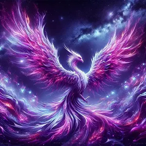 DIY 5D Diamond Painting Kit Phoenix Design Full Drill Mosaic Craft, Home Wall Decor Gift, 40x40cm/15.74x15.74in
