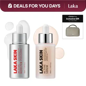 [LAKA SKIN] Active Booster & Serum DuoㅣFirming Booster SetㅣBoosts absorption and firms skin with active ingredientsㅣPeptide, Dual PDRN, Glutathione, RetinolㅣK-Beauty, Korean Skincare