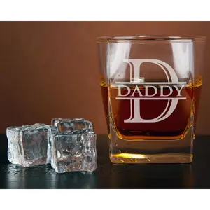 Fathers Day Whiskey Decanter Set with Glasses Perfect Gift for Bourbon Lovers Dad, Grandpa, Daddy, Papa, Pops, Papi, Husband