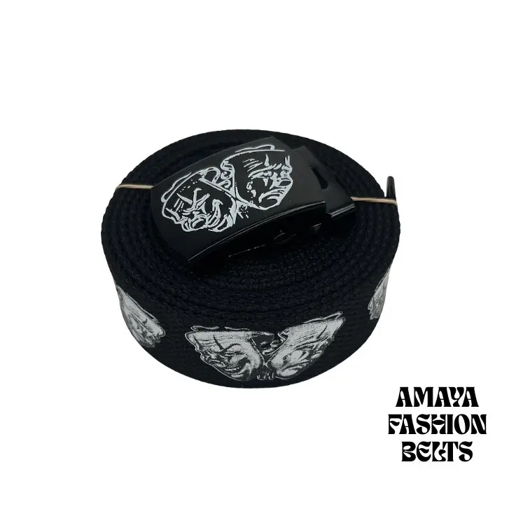 Smile Now Cry Latter Belt/ Initial Old English Belt/ Belts/ Custom Belts
