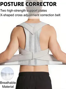 1 Count Unisex Back Support Belts Posture Corrector, Back Brace Corset Improves Posture And Supports Lower And Upper Back, Waist Trainer Anti Hunchback, Breathable Back Straightener, Breathable Material, Suitable for Daily,Sport,Yoga