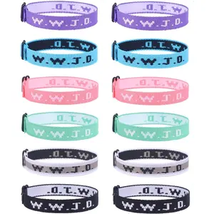 WWJD Woven Bracelets Pack - What Would Jesus Do Religious Wristbands, High-Quality Unisex Faith Jewelry, Christian Accessories