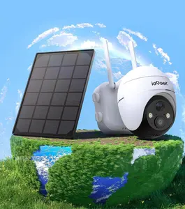 Solar Powered 4G LTE 360° Outdoor Wireless Security Camera (No Wifi) - Remote Digital Surveillance Controlled by Phone Save To Cloud Or Micro SD Card