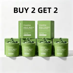 [buy2 get 2]Viareline Bubble Deep Cleansing Mask – Gentle Facial Detox, Oil Control & Blackhead Removal – Hydrates While It Purifies Vanilla Soothing Powder Moisturizing Matte Centella Oil-Control Foam Mask daily skincare duo