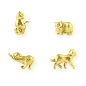 cast metal cat magnets