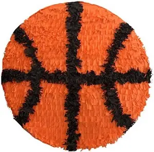 APINATA4U 19" Basketball Pinata - Slam Dunk the Celebration with Basketball Themed Birthday Party Supplies - Score Big on Fun and Festive Decor!