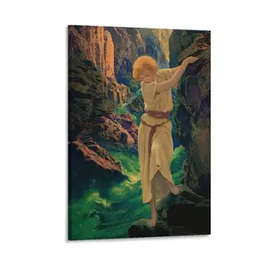 Maxfield Parrish Poster 9 Canvas Poster Bedroom Decor Sports Landscape Office Room Decor Gift