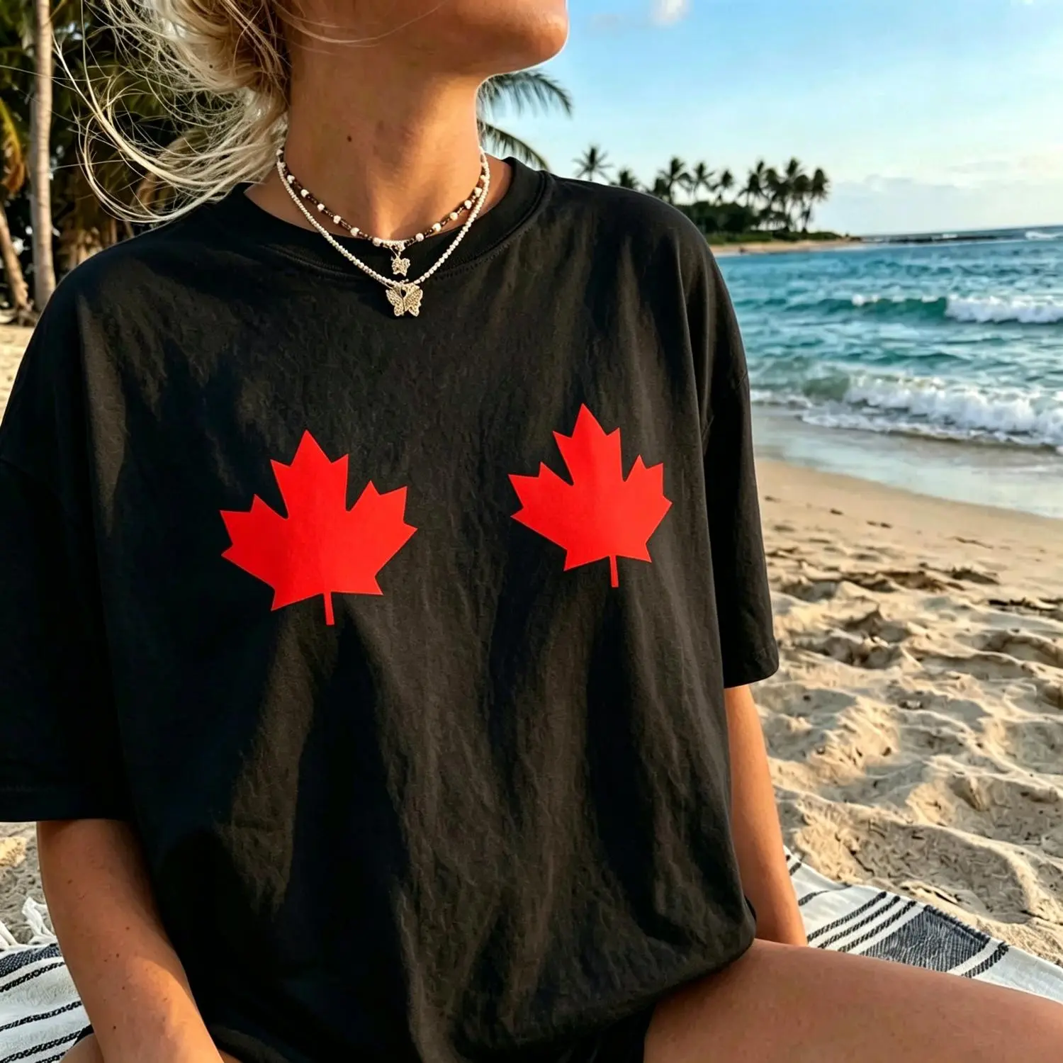 Maple Leaf Canada Day - Canadian Flag T-Shirt