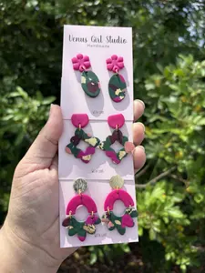 Paradise Clay Dangle Earrings