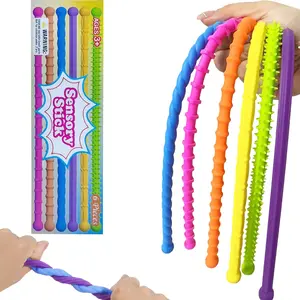 Children Sensory Autism Toy, Textured Elastic Stress Relief Fidget Stress Anxiety Toy, Special Needs Sensory Toys for Kids, Boys Girls, Christmas Stocking Gift