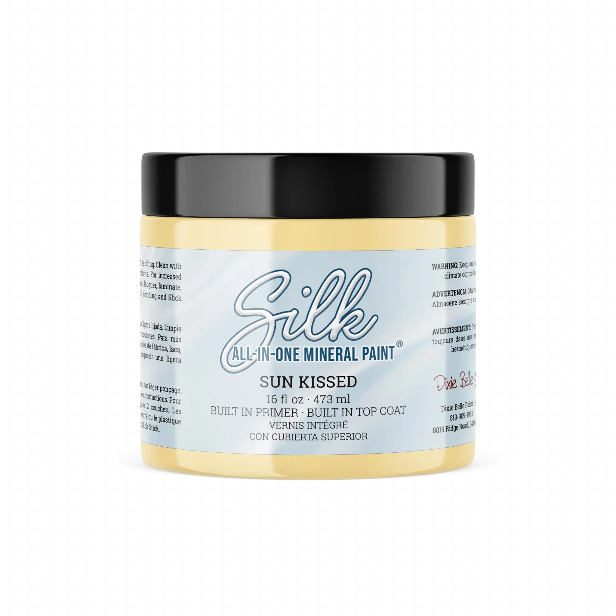 Dixie Belle Silk All-in-One Mineral Paint | Sunk Kissed (16oz) | All-in-One Water Based Primer + Topcoat | Durable Furniture Paint | Low Reflective Finish