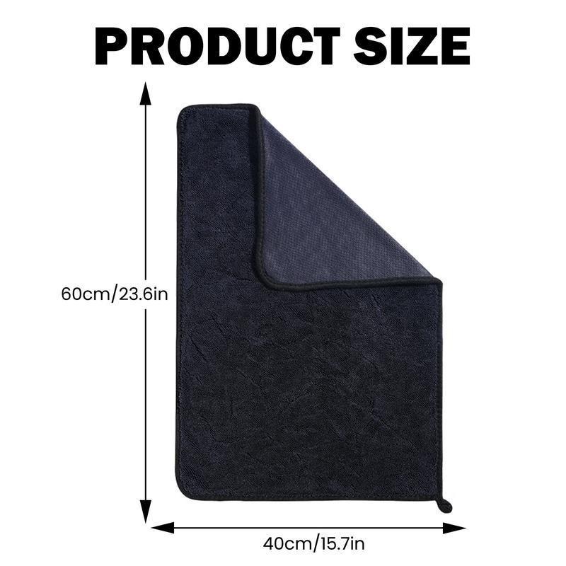 Shiny Wipes Shower Cleaning Cloths, Gray Streak Free Microfiber Bath Shower Towel, Super Absorbent Reusable Cleaning Cloths for Car and Home