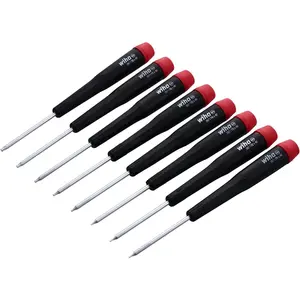 Precision Torx T1-T8 Set, 8-Piece,(Red, Black)