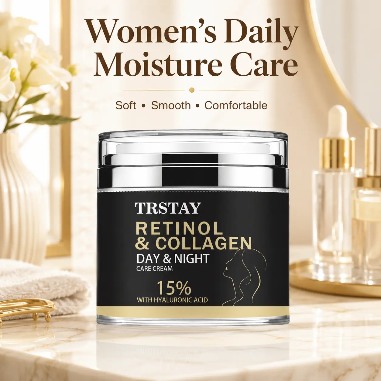 Daily facial moisturizer—formulated with retinol and collagen to hydrate, leaving skin soft, refreshed, and smooth.  oxide cream Moisturizer complexion radiant skin repair moisture natural comfort