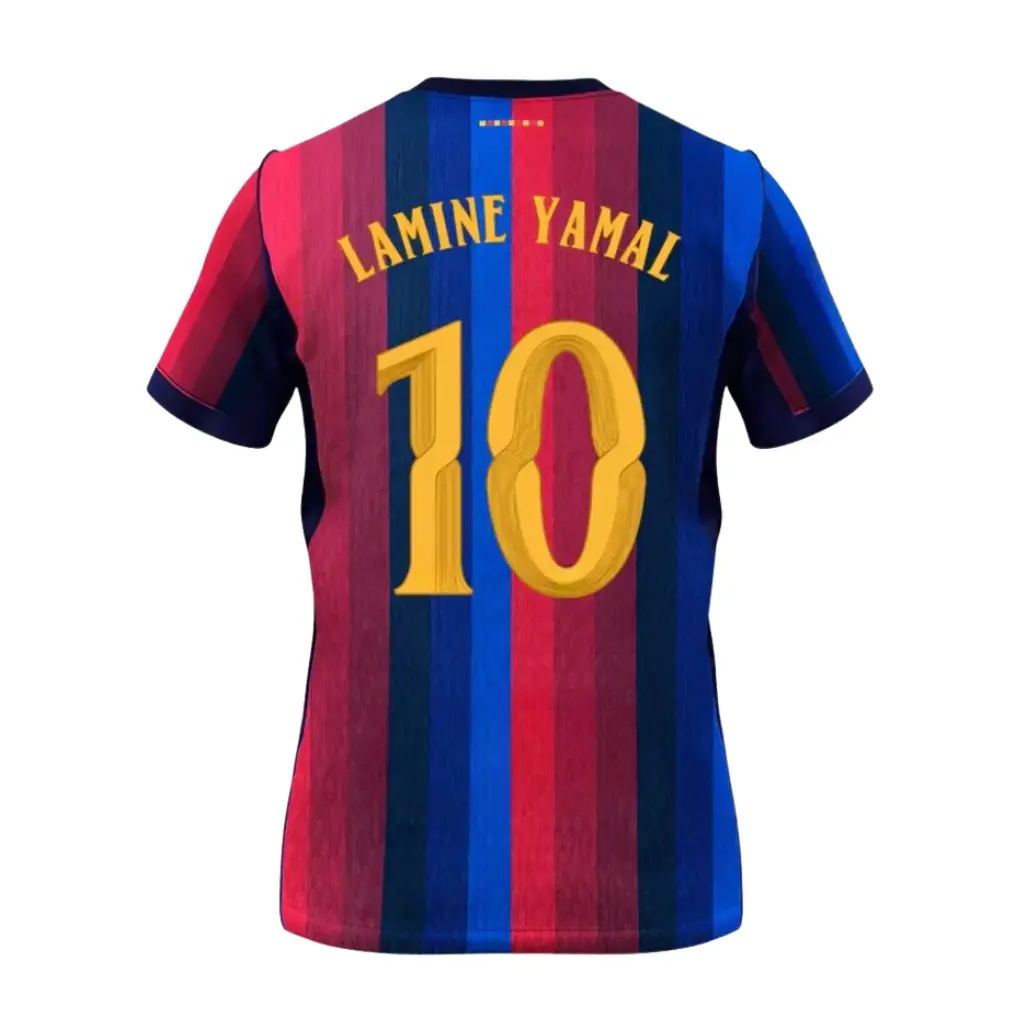 Home Player Yamal #10 Jersey 2026/27 – Spain League Collectible Soccer Shirt, Unisex Football Fan Apparel, Lightweight Match Day Sportswear