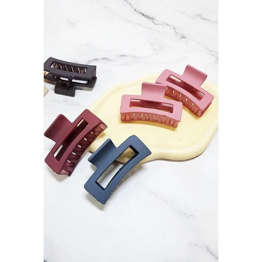 Small Size Matte Color Hair Claw Clip