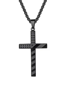 1 Piece Simple Style Plain Color Minimalist Chain Necklace with Criss Cross Design Pendant, Casual Trendy Pendant Necklace for Party, Daily Decor without Box, Trendy All-match & Exquisite Jewelry for Gift