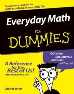 USED-Everyday Math For Dummies by Charles Seiter (Paperback)