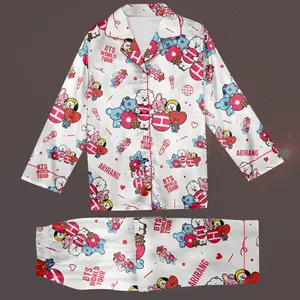 Women's Print PJ Set Pajamas gift for mom wife cute fashion