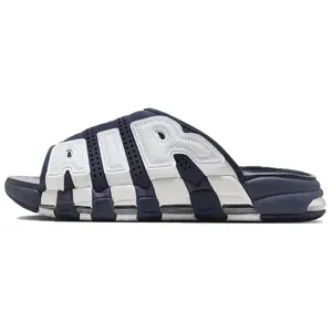 Nike Air More Uptempo Slide 'Olympic' Men's Open Toe Summer Colorblock Lightweight Slip-On with Air Cushioning Olympic Blue/White