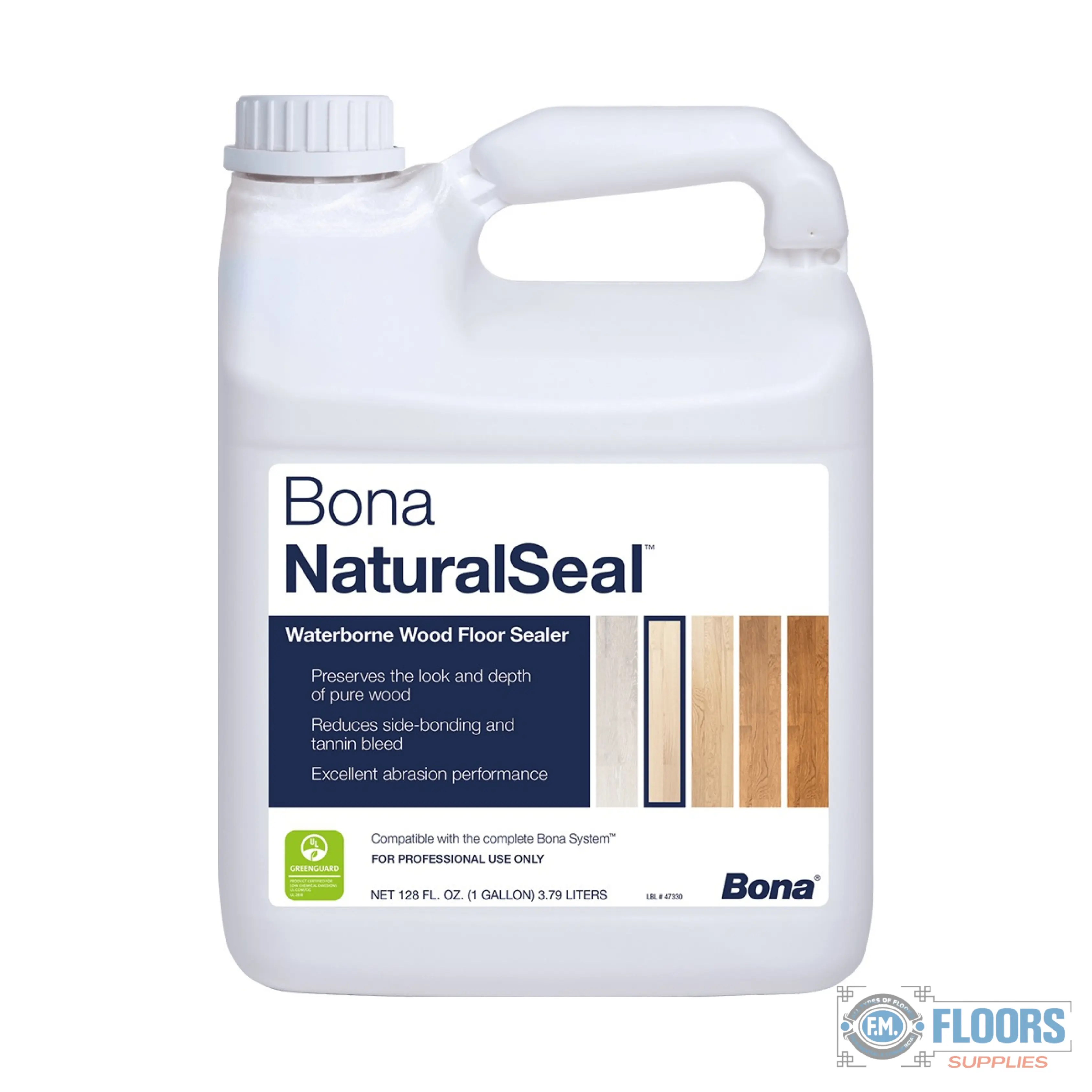 Bona Waterborne Household Floor Sealer - Fast-Dry, Odorless Formula for Unfinished Wood Surfaces, Abrasion Resistant, Dries in 2-3 Hours, Reduces Side Bonding