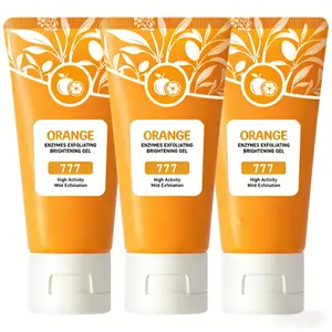 【2026 Upgrade】Orange Scented Exfoliator Clear Gel 777 - Gentle Exfoliation for Face & Body, Deep Cleansing, Nourishing & Moisturizing, Suitable for All Skin Types peachy  skin moroccan  exfoliating