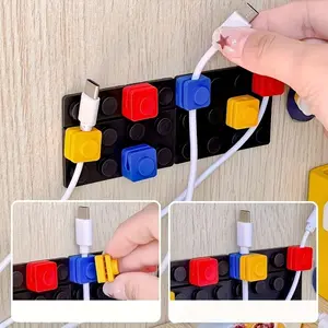 Data Line Organizer Set, Desktop Wall-Mounted Cable Management Solution, Ideal for Headphone Mouse Data Cables, Keep Your Desk Neat
